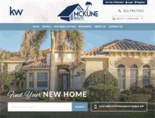 Tablet Screenshot of mckunerealty.com